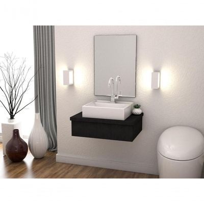 Conjunto Bancada C-cuba Q39 Metrópole 600 Nogal Preto ônix
