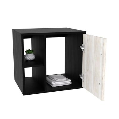 Conjunto Balcão E Espelheira Soft 600 Perffect Acetinado Preto ônix C-snow