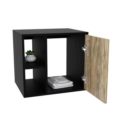 Conjunto Balcão E Espelheira Soft 600 Perffect Acetinado Preto ônix C-carvalho
