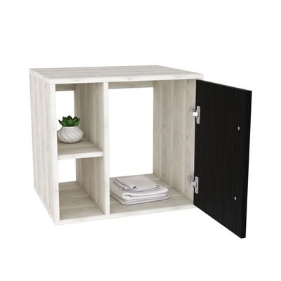 Conjunto Balcão E Espelheira Soft 500 Perffect Acetinado Snow C-preto ônix