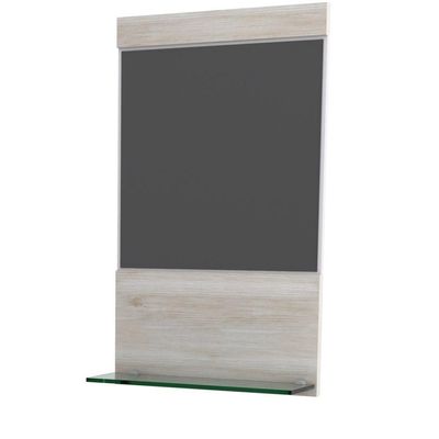 Gabinete Para Banheiro C-cuba L34 E Espelheira Legno 631 Branco Chess C-snow