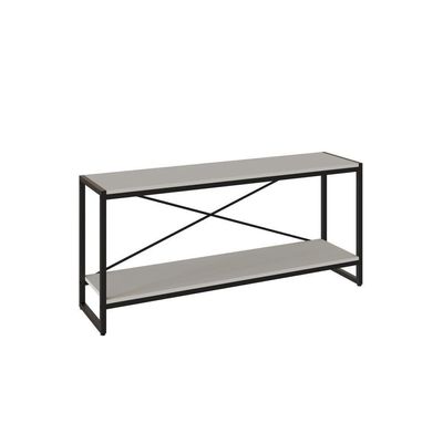 Rack P-tv Dynamica 120x30x56cm C-02 Prateleiras Branco Chess - Est.preta Branco Chess - Est.preta