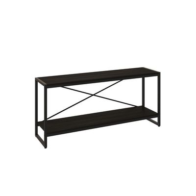 Rack P-tv Dynamica 120x30x56cm C-02 Prateleiras Preto ônix - Est.preta Preto ônix - Est.preta
