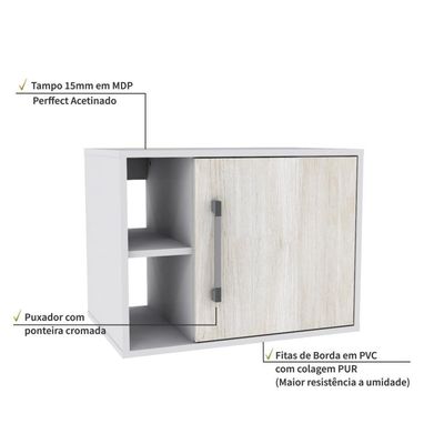 Gabinete Soft 600 Perffect Acetinado Branco Chess C-snow