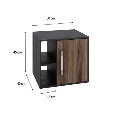 Gabinete Soft 500 Perffect Acetinado Preto ônix C-nogal