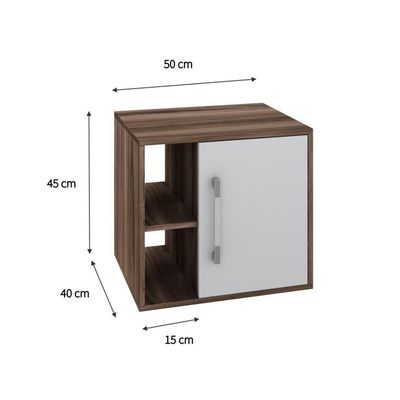 Gabinete Soft 500 Perffect Acetinado Nogal C-branco Chess