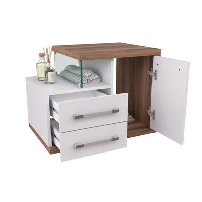 Gabinete Legno 650 (somente Balcão) Branco Chess C-nogal