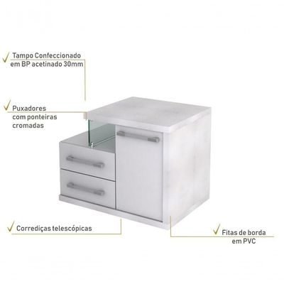 Gabinete Legno 650 (somente Balcão) Branco Chess C-branco Chess