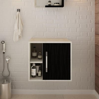 Gabinete Soft 500 Perffect Acetinado Snow C-preto ônix