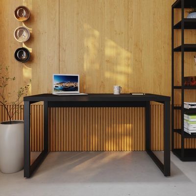 Mesa Operacional 135x70x75cm Yon Preto Tx-est.preta Preto Tx-est.preta