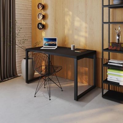 Mesa Operacional 135x70x75cm Yon Preto Tx-est.preta Preto Tx-est.preta