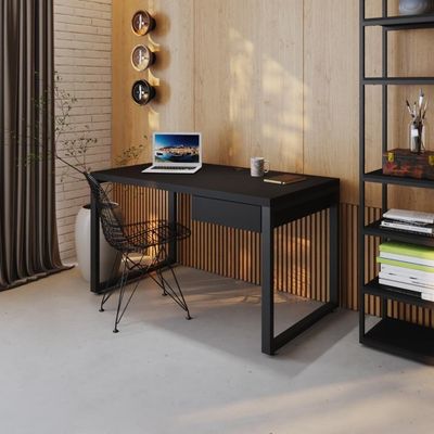 Mesa Operacional C-01gav. 135x70x75cm Yon Preto Tx-est.preta Preto Tx-est.preta