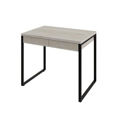 Mesa Kuadra Office 90x60x75cm C-02 Gavetas Snow - Est.preta Snow - Est.preta