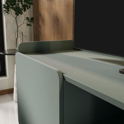 Rack Para Tv Até 65'' Com 2 Portas 150cm John - Verde