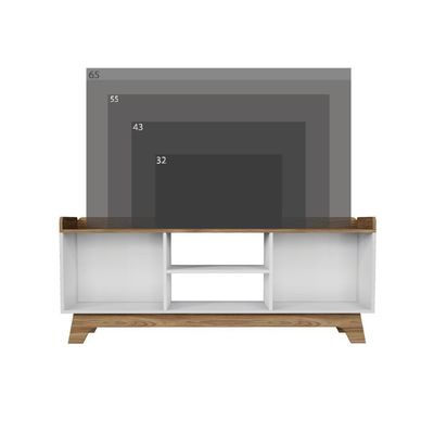 Rack Para Tv Até 65'' Com 2 Portas 150cm John - Branco