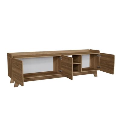 Rack Para Tv Até 75'' Com 3 Portas 200cm John - Natural