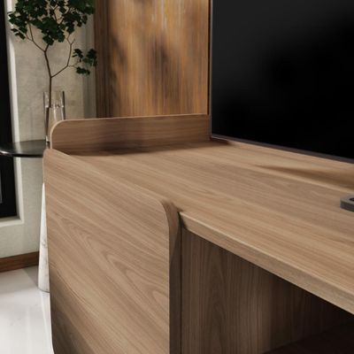 Rack Para Tv Até 65'' Com 2 Portas 150cm John - Natural