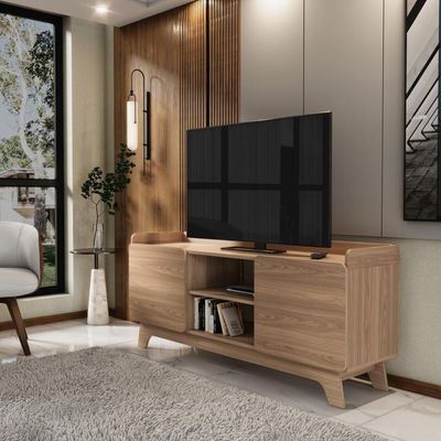 Rack Para Tv Até 65'' Com 2 Portas 150cm John - Natural