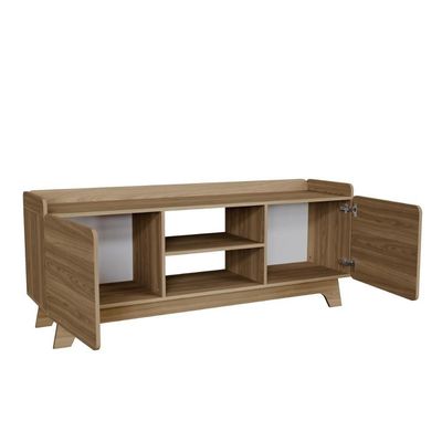 Rack Para Tv Até 65'' Com 2 Portas 150cm John - Natural