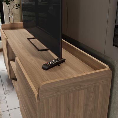 Rack Para Tv Até 65'' Com 2 Portas 150cm John - Natural