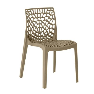 Conjunto Mesa De Jantar Redonda Eiffel Preta 80cm Com 4 Cadeiras Gruvyer - Nude