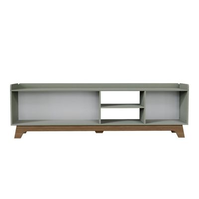 Rack Para Tv Até 75'' Com 3 Portas 200cm John - Verde