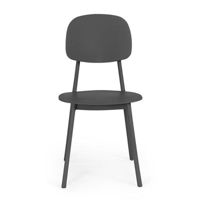 Conjunto Mesa De Jantar Retangular Eiffel Preta 120x80cm Com 6 Cadeiras Itália - Preto