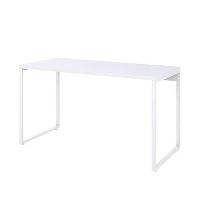 Mesa Kuadra Office 135x60x75cm Branco Chess - Est.branca Branco Chess - Est.branca