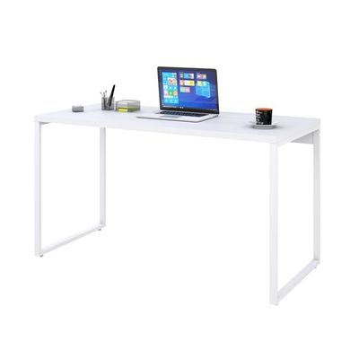 Mesa Kuadra Office 135x60x75cm Branco Chess - Est.branca Branco Chess - Est.branca