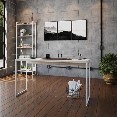 Mesa Dynamica 135x50x75cm Snow - Est.branca Snow - Est.branca