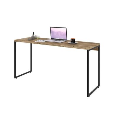 Mesa Dynamica 150x60x75cm Carvalho - Est.preta Carvalho - Est.preta