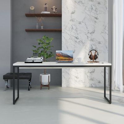 Mesa Dynamica Diretor 180x60x75cm Snow - Est.preta Snow - Est.preta