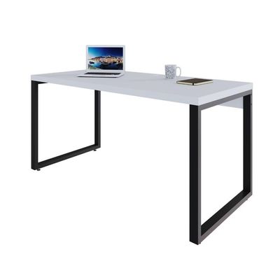 Mesa Diretor 150x70x75cm Yon Branco Tx-est.preta Branco Tx-est.preta