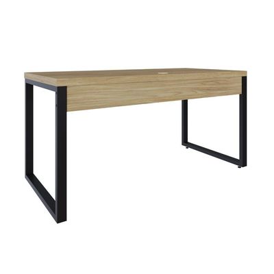 Mesa Diretor 150x70x75cm Yon Vermont Oak-est.preta Vermont Oak-est.preta