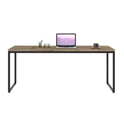 Mesa Dynamica Diretor 180x60x75cm Carvalho - Est.preta Carvalho - Est.preta