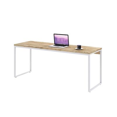 Mesa Dynamica Diretor 180x60x75cm Carvalho - Est.branca Carvalho - Est.branca