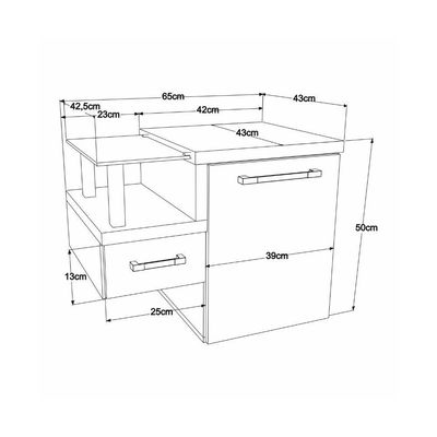 Gabinete Armario Para Banheiro Legno 630 (somente Balcao) Branco Chess C-carvalho Dark