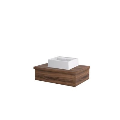 Conjunto Bancada C-cuba Q32 Metrópole 600 Carvalho Dark Nogal