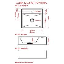 Conjunto Bancada C-cuba Q39 E Espelheira Metrópole 801 Carvalho Carvalho Dark