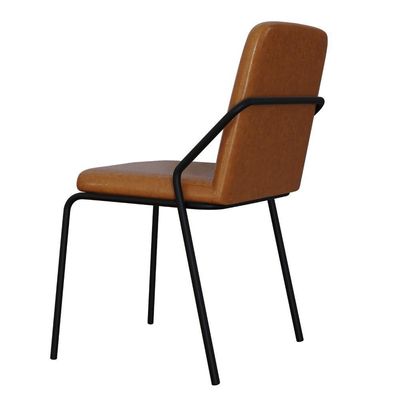 Cadeira Bloom Fixa C-4 Pes S-braco 490x580x850 Mm C-1 Un Courino Caramelo Courino Caramelo
