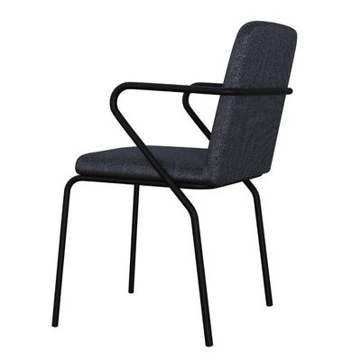 Cadeira Bloom Fixa C-4 Pes C-braco 490x580x850 Mm C-1 Un Grafite Corriente Grafite Corriente