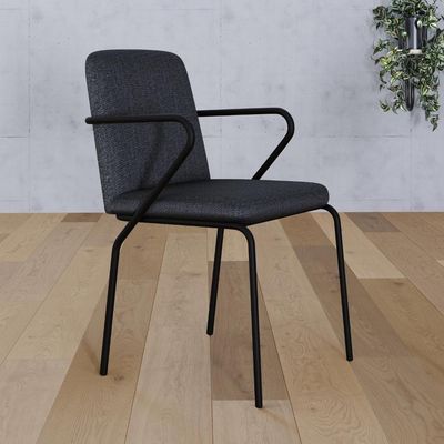 Cadeira Bloom Fixa C-4 Pes C-braco 490x580x850 Mm C-1 Un Grafite Corriente Grafite Corriente