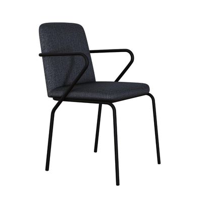 Cadeira Bloom Fixa C-4 Pes C-braco 490x580x850 Mm C-1 Un Grafite Corriente Grafite Corriente