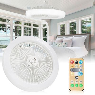 Ventilador De Teto Led Luzes Integradas Com Controle Remoto 36 Branco Bivolt