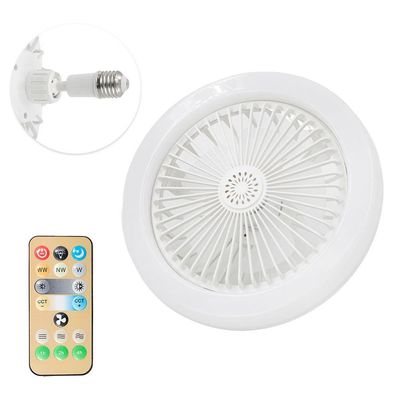 Ventilador De Teto Led Luzes Integradas Com Controle Remoto 36 Branco Bivolt