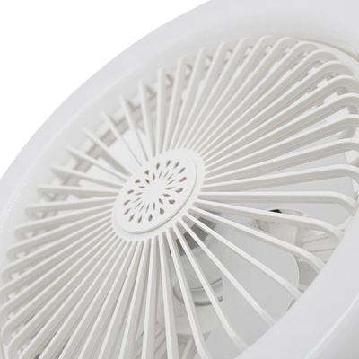 Ventilador De Teto Led Luzes Integradas Com Controle Remoto 36 Branco Bivolt
