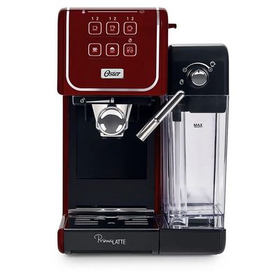 Kit Cafeteira Primalatte Touch Red E Moedor De Café Elétrico Oster 110V