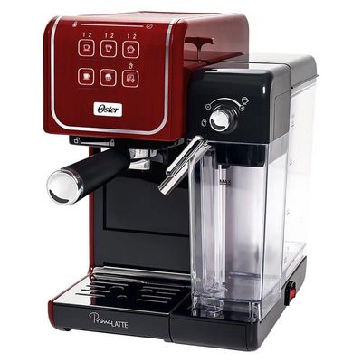 Kit Cafeteira Primalatte Touch Red E Moedor De Café Elétrico Oster 220V