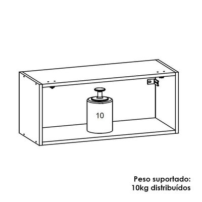 Armario Aereo Basculante 70 Cm Line Ktp Gris
