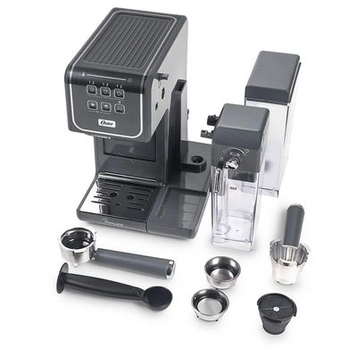 Kit Cafeteira PrimaLatte Touch e Moedor de Café Elétrico Oster 220V